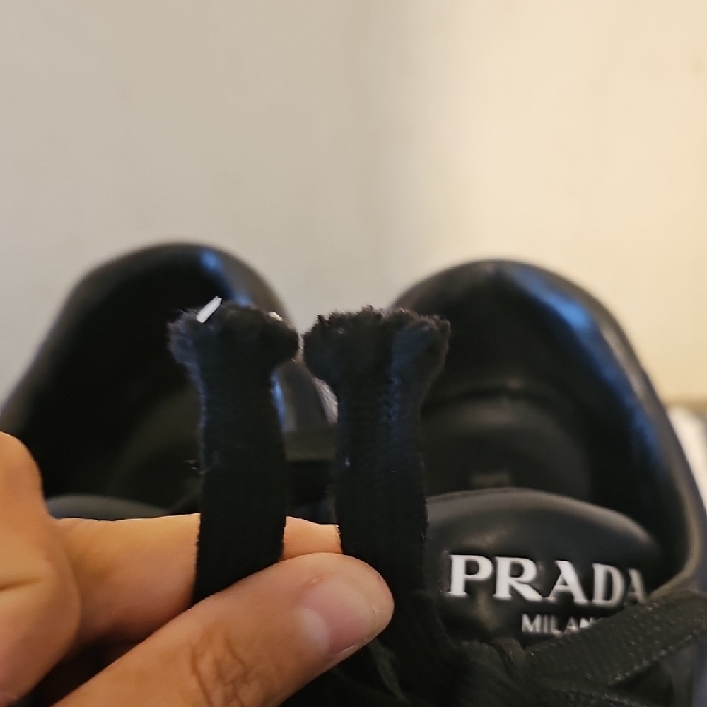 Prada Black Sneakers Sleek Design with Chunky Sole - Picture 8 of 9